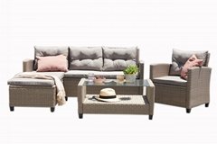 Comfortable Patio Furniture Wickcer Garden Sofas Waterproof Outdoor Furniture Se