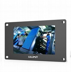 LILLIPUT 7 inch metal open frame industrial monitor with HDMI, VGA, AV input