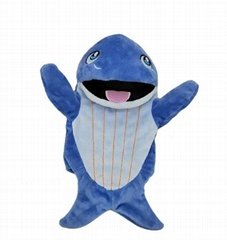 Baby plush toys whale hand puppet sea life puppet sea animal hand puppets 