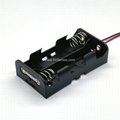 TWO 18650*2 Battery Holder with Wire Leads in Series 7.4V DC 1