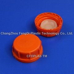 61mm Tamper Evident Cap with molded PE gasket inner plug for fine chemical use