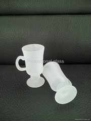  Frosted glass mug ,wine or coffee  glass mug