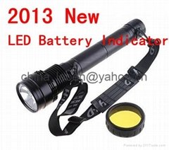 2013 with LED Battery Indicator 85W HID SOS XENON FLASHLIGHT
