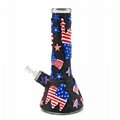 Hand Painted Independence Day Theme Glass Bong,National Day,American Eagle 6
