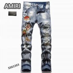 Amiri Distressed Paint Splattered Jeans Amiri Jeans Patchwork AMIRI Black Crysta