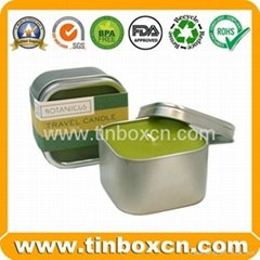 Candle tin box travel tin can wax tin holder