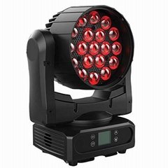 19x15W RGBW LED Zoom Moving Head with Ring Control