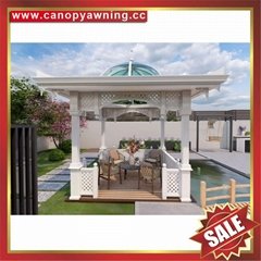 outdoor backyard alu aluminum gazebo pavilion canopy awning shelter for sales