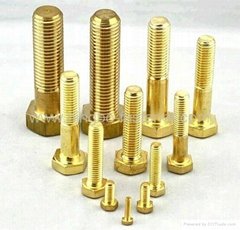 Brass bolts Brass screws Brass threaded rods Brass fasteners Brass auto parts