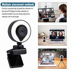 2021 Auto-Focus Webcam 1080P HD Web Camera Streaming USB Webcam Zoom