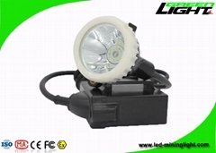 mining corded cap lamp 6.6Ah rechargeable li-ion battery