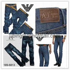 wholesale discount Armani Jeans Pants Shorts AJ Emporio Armani Mens Loose Jeans 
