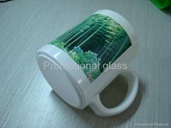 11oz Sublimation White glass mug 