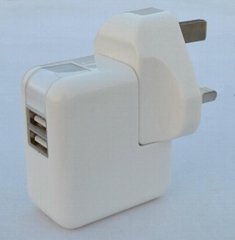 雙USB充電器帶英式插頭 (熱門產品 - 1*)