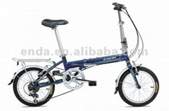 6 speed 16" aluminium folding bikes bicycles in china/KA661