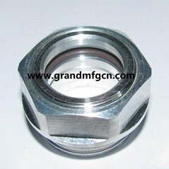 GrandMfg® Metric thread Aluminum oil sight gauge window for air compressor