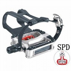 Exercise Spinning Bike Pedals Straps Toe Clip Cleats/SPD 9/16 5/8 M18 M20 JD-304