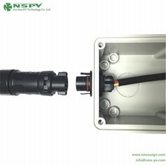 TUV 3P Solar AC Connector IP68 cable female to panel male type for inverter