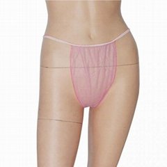 Non Woven Women Bikini Panties G-String Underwear For Spray Tanning Factory