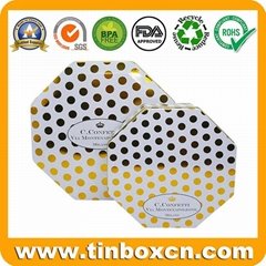 Hotsale Octagonal Metal Cookie Tin Box BR1407