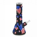 Hand Painted Independence Day Theme Glass Bong,National Day,American Eagle 4