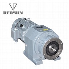 Inline helical gearbox for extruder machine plastic