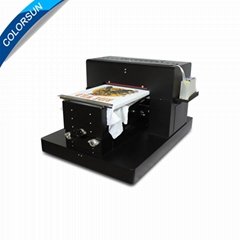 A3 Size Flatbed Printer T-Shirt Printer 1390 Printer Head With Heat Fuction