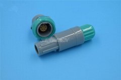 Plastic Push-Pull connector medical connector 6pin60degree