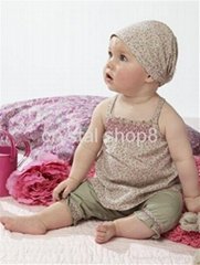 Baby suit/Hot selling sets:3/Baby set:tops+ shorts+headband/Lovely New designs