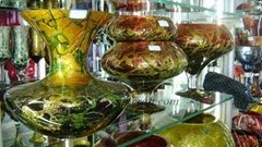 Color vase, glass crafts