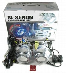 H1 H4 H7 9005 9006 Car HID Bi Xenon Headlights Projector With Angel Eye