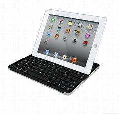 IK-103 iPad2/3 Aluminium bluetooth Keyboard case with bracket