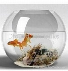 Round Glass Fish Tank
