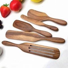 acacia wood kitchenware spurtle 5-piece set