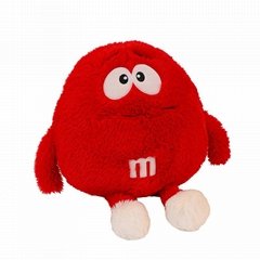 M&M Plush M And M Plush MM Bear Plush Toy Doll Pillow M World Beanie Plush