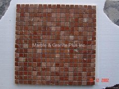 Rojo Alicante Marble Mosaic Tile