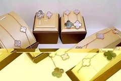 Van Cleef & Arpels jewelry necklace lady earring gift box bracelet 