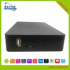 Hicilicon 3798 Android DVB-S2+ISDBT combo set top box