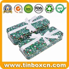 Customized Rectangular Shortbread Cookie Tin Box BR1406
