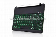 alluminum bluetooth keyboard for ipad air with backlight