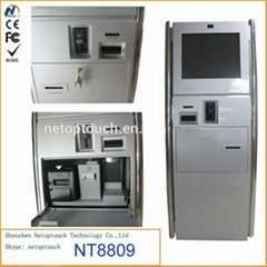 NT8809 touch kiosk terminal with card reader