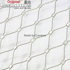 2 mm 60 mm x 105 mm Stainless Steel Wire Rope Mesh Net
