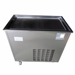 Single Rectangle Pan Commercial Fried Ice Cream Machine Price
