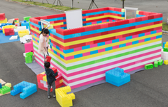 Factory supply foam kids game zone indoor block building playground lego 