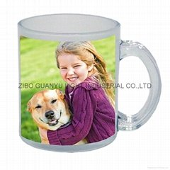 glass mug 11OZ, sublimation glass mug (Hot Product - 1*)