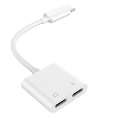USB-C Audio + Charge Adapter, Headphone Adapter w/ USB-C 60W Power Delivery Fast