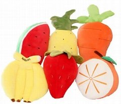 Cute Fruit Plush Toys Colorful Stuffed Fruits Soft plush vegetable toys