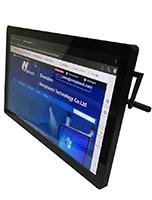 Touch monitor kiosk with PC for ad