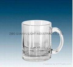 11oz Glass Mug, sublimation mug