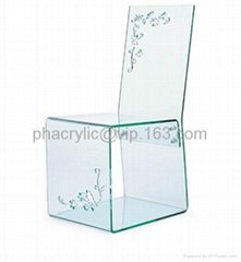 plexiglass dining chair 